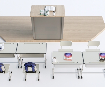 Modern Computer Desk And Chair-ID:726955899