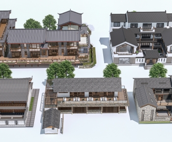 New Chinese Style Appearance Of Commercial Building-ID:885205039