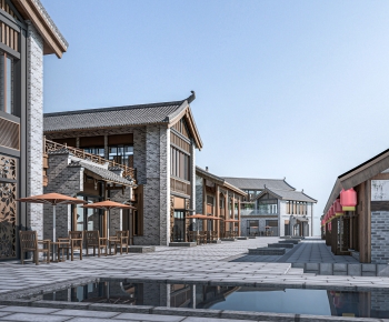 New Chinese Style Commercial Street-ID:196614981