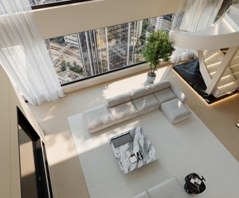 Modern A Living Room-ID:661297086