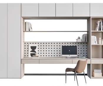 Modern Computer Desk And Chair-ID:466468104