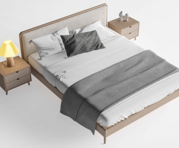 Modern Double Bed-ID:715301045