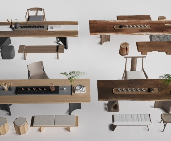 New Chinese Style Tea Tables And Chairs-ID:881779234