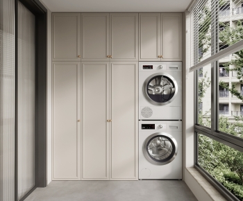 French Style Laundry Cabinet-ID:495991959