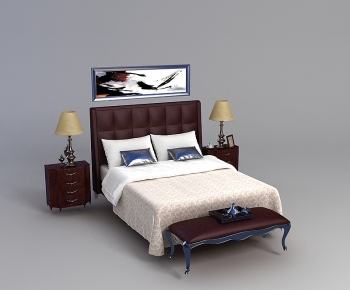 European Style Double Bed-ID:102229122