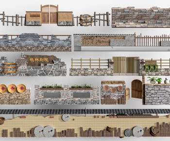 New Chinese Style Landscape Wall-ID:983675006