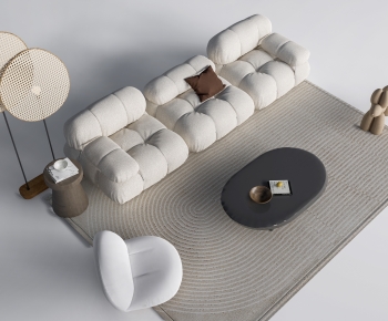 Modern Three-seat Sofa-ID:686970952