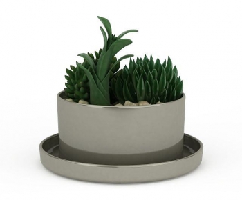 Modern Potted Green Plant-ID:784465074