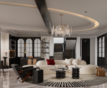 French Style A Living Room-ID:624711997