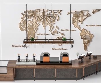 Modern Reception Desk-ID:719959976