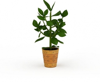 Modern Potted Green Plant-ID:870155101