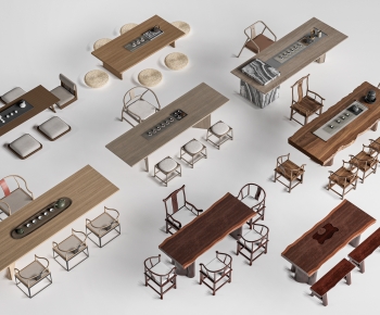 New Chinese Style Tea Tables And Chairs-ID:959690097