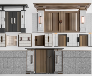 New Chinese Style Gate-ID:524490121
