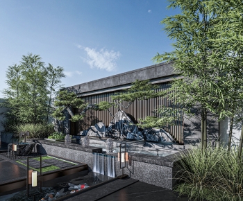 New Chinese Style Rockery Waterscape-ID:654443034