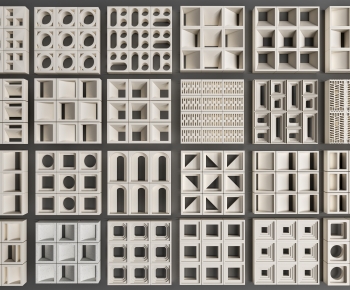 Modern Cement Brick Screen Partition-ID:810885919