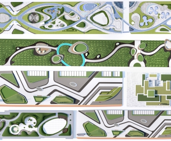 Modern Park Landscape-ID:490238901