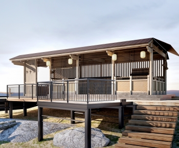 New Chinese Style Building Appearance-ID:864179122