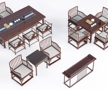 New Chinese Style Tea Tables And Chairs-ID:642108993