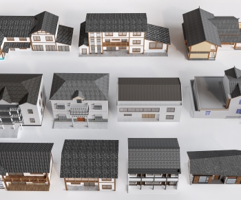 New Chinese Style Residential Building-ID:105498084