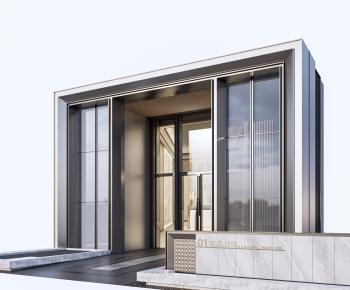 Modern Facade Element-ID:890096908