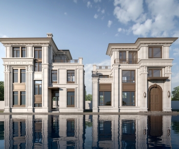 Simple European Style Detached Villa-ID:555768976