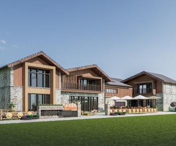 New Chinese Style Appearance Of Commercial Building-ID:623382099
