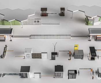 Modern Security Booth-ID:718023063