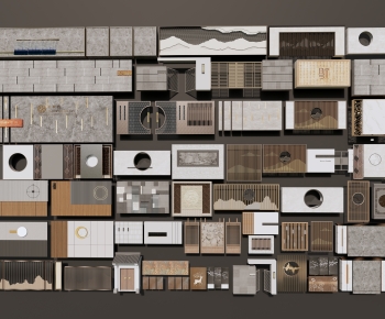 New Chinese Style Landscape Wall-ID:768114099