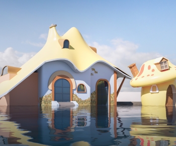 Modern Cartoon House-ID:199089179