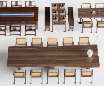 Chinese Style Dining Table And Chairs-ID:583148965