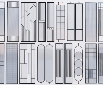 Modern Glass Screen Partition-ID:793241989