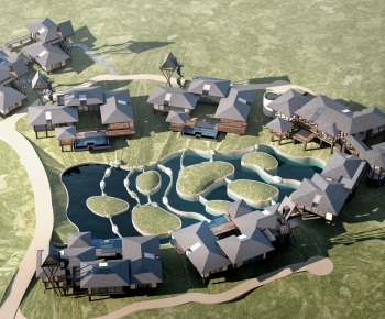 New Chinese Style Building Appearance-ID:881654981