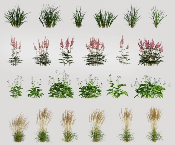 Modern Flowers And Grass-ID:530679249