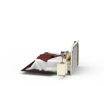 European Style Double Bed-ID:727154971