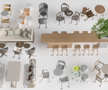 Modern Dining Table And Chairs-ID:521259342