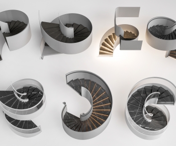 Modern Rotating Staircase-ID:197364096