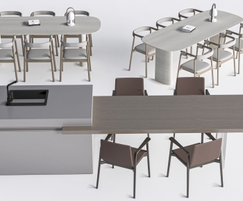 Modern Dining Table And Chairs-ID:690534119