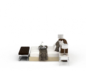 Modern Double Bed-ID:819874057