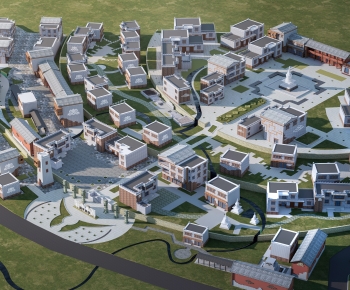 Modern Architectural Bird's-eye View Planning-ID:891021976