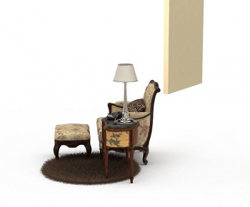 European Style Single Sofa-ID:727799898