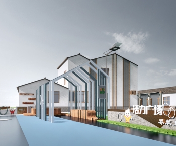 Modern Park Landscape-ID:855540996