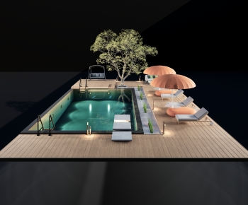 Modern Swimming Pool-ID:750355961