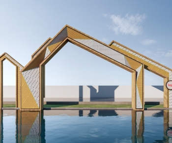 Modern Facade Element-ID:626743081