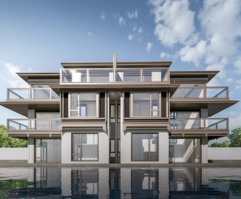 New Chinese Style Double Townhouse-ID:828494071