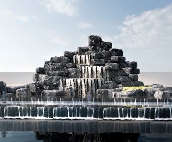 New Chinese Style Rockery Waterscape-ID:624695066