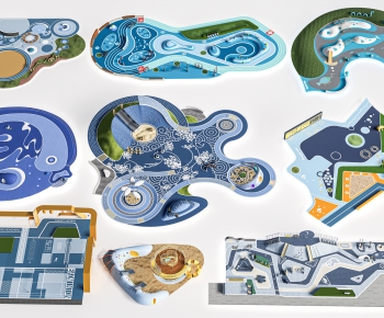 Modern Park Landscape-ID:699487927