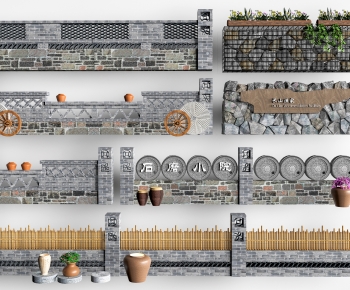 New Chinese Style Landscape Wall-ID:331701049