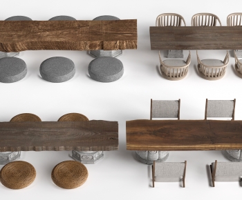Chinese Style Tea Tables And Chairs-ID:194714079