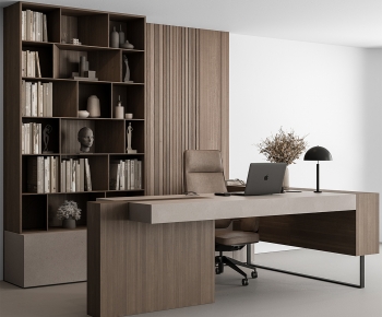 Modern Office Desk And Chair-ID:224553119