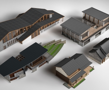 New Chinese Style Residential Building-ID:455250987